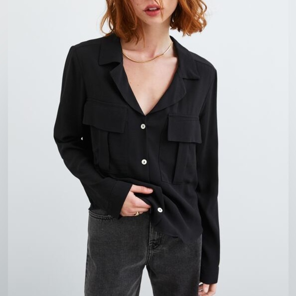 ZARA Button Up Blouse